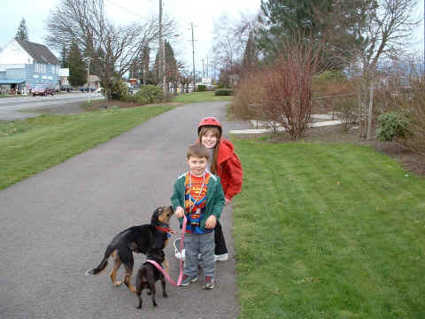 Sheba, Ruthy, Noah, and Arielle